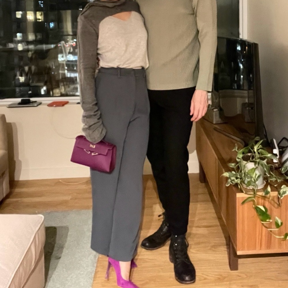 Pomelo High-rise Straight-leg Pants